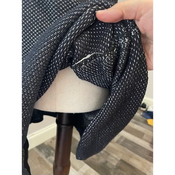 Missoni Sweater Vest Cardigan Sleeveless Racerback Knit Black Metallic Silver - Picture 10 of 16